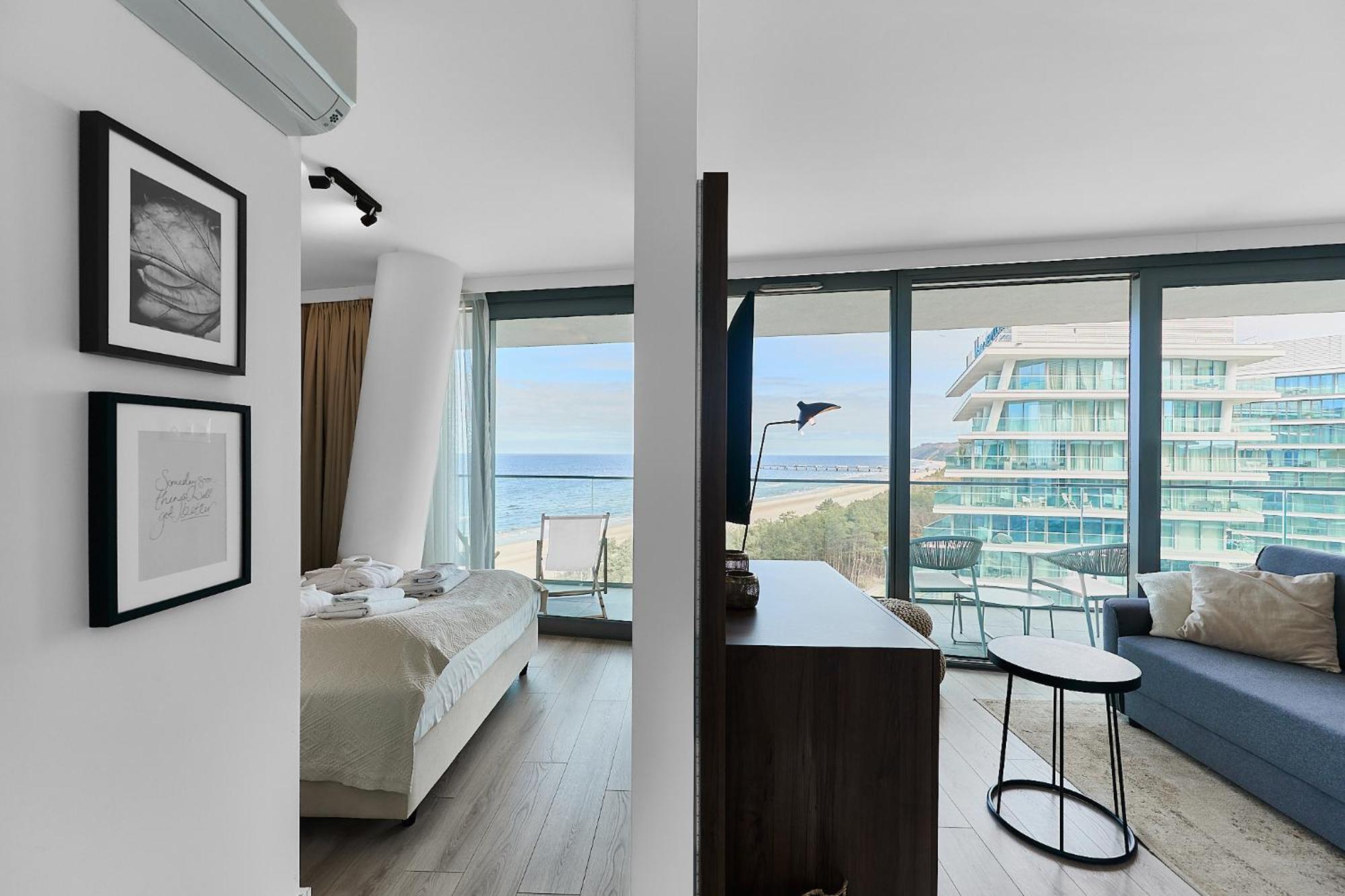 Wave Sea View Private Apartment - A864 ミエンジズドロイェ エクステリア 写真